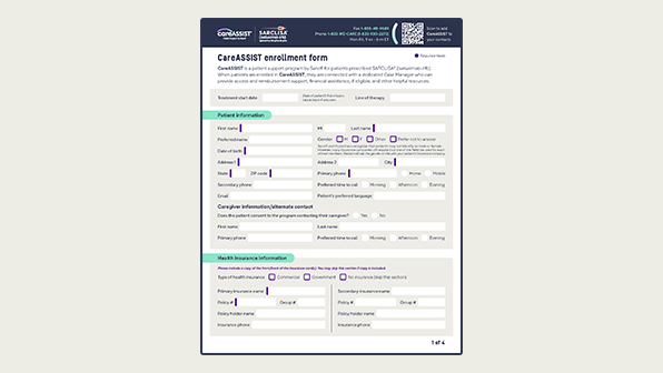 CareASSIST enrollment form
